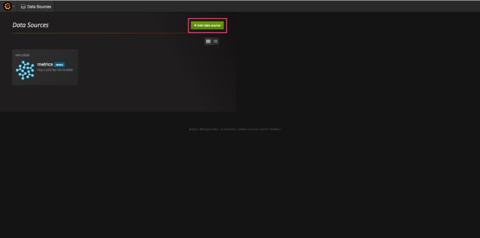 Grafana Add Data Source